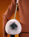 Siamese Cat Bag Plush Shoulder Bag for Daily Use