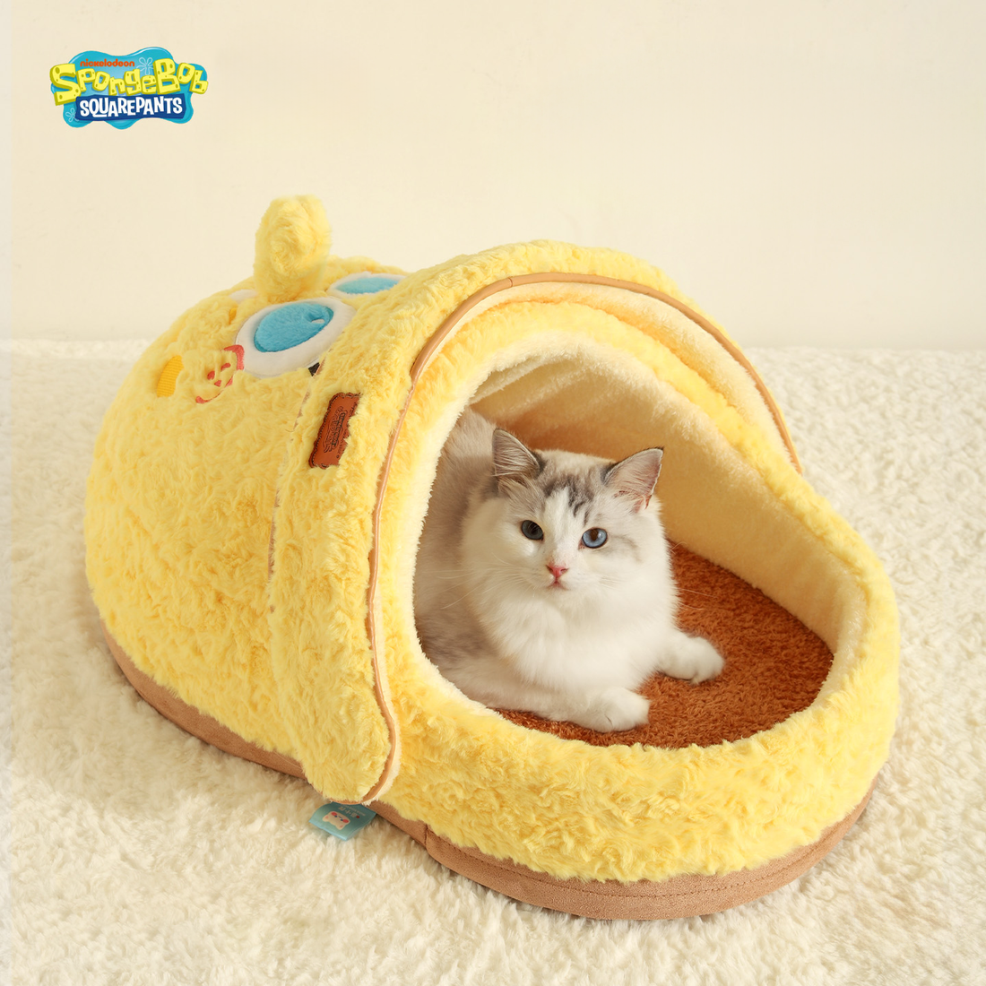 SpongeBob SquarePants Slipper Cat Bed Soft Plush Pet Sleeping Bed