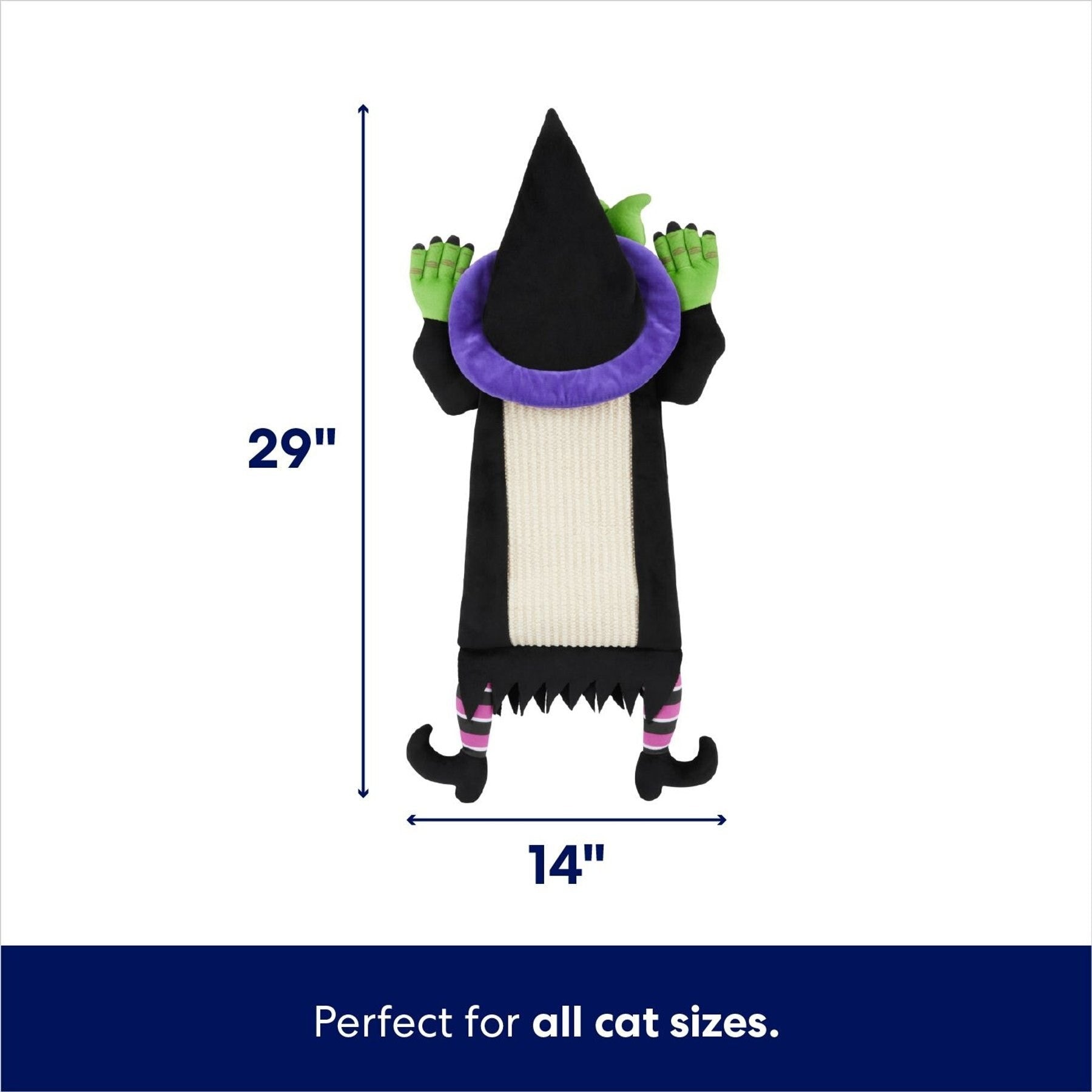 ハロウィン魔女ドアハンガー猫スクラッサー