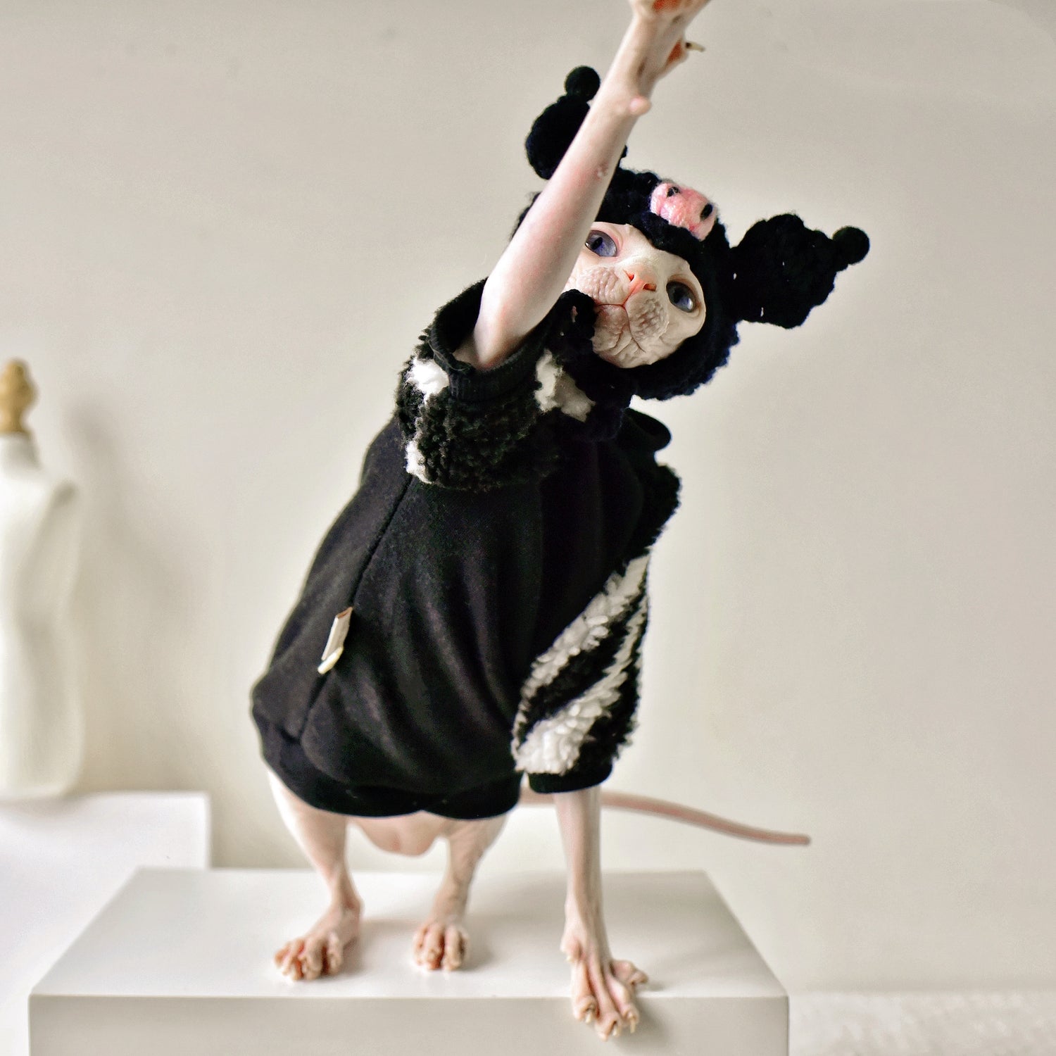 Imps Cotton Hoodie for Sphynx and Devon Rex Cats