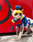 Donald Duck Costume for Sphynx Cat Cosplay Outfit