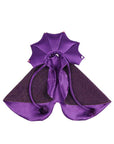 Purple wizard hat and cape set, Halloween costume for pets