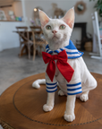Sailor Kitty Cotton Hoodie Costumes for Cats