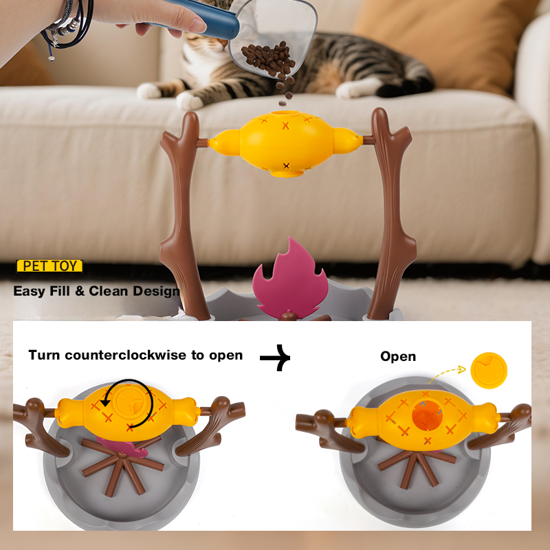 BBQ Toy Feeder For Cat