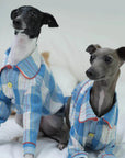 Whippet & Greyhound Pajamas – Cotton-Linen Plaid Loungewear