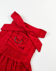 Cat Dress – Elegant Red Backless Gown for Sphynx & Devon Rex