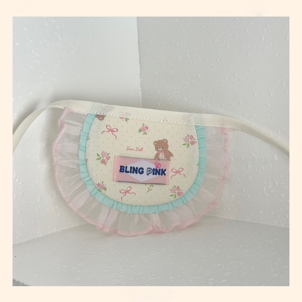 Handmade Pet Bib - Cute Bear Pattern