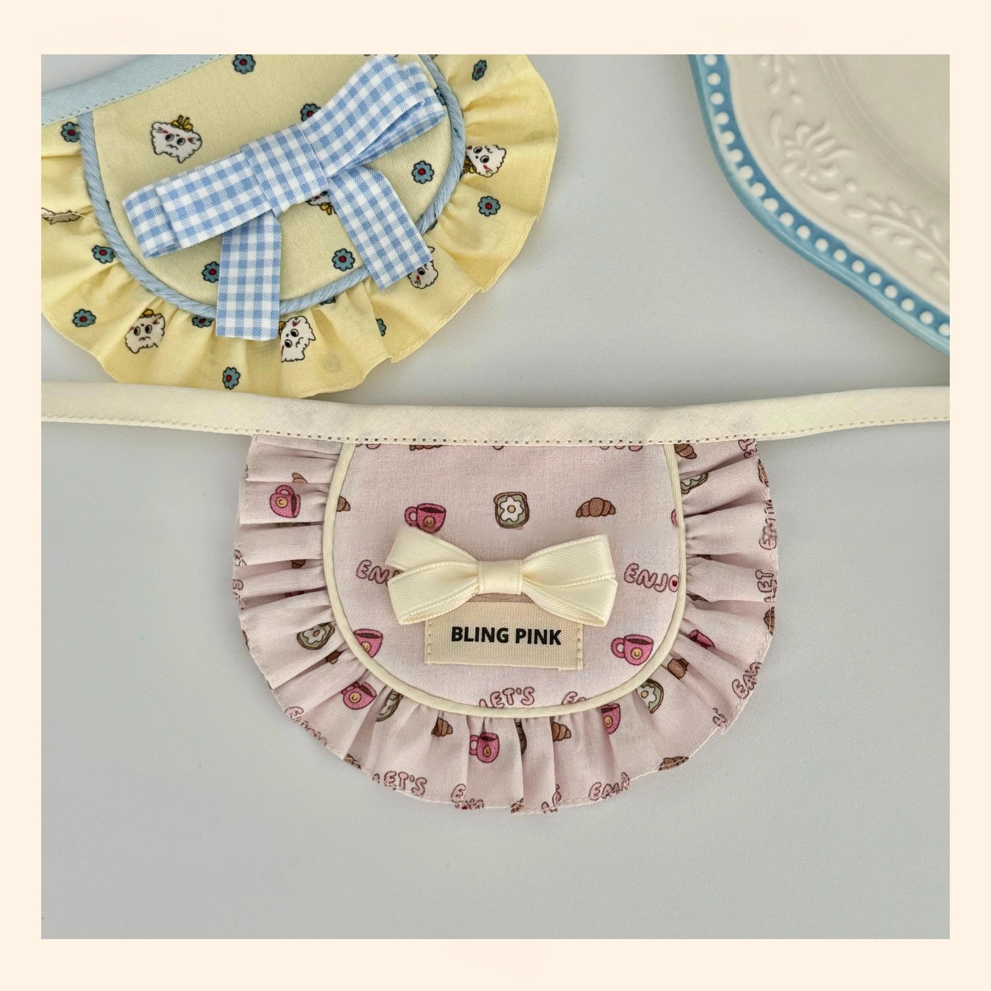 Handmade Pet Bib - Marshmallow Bow