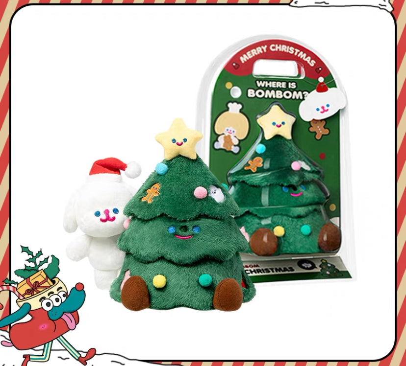 Christmas Tree Plush Cat Den