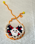 Christmas Santa Red Scarf Cape Collar Handmade