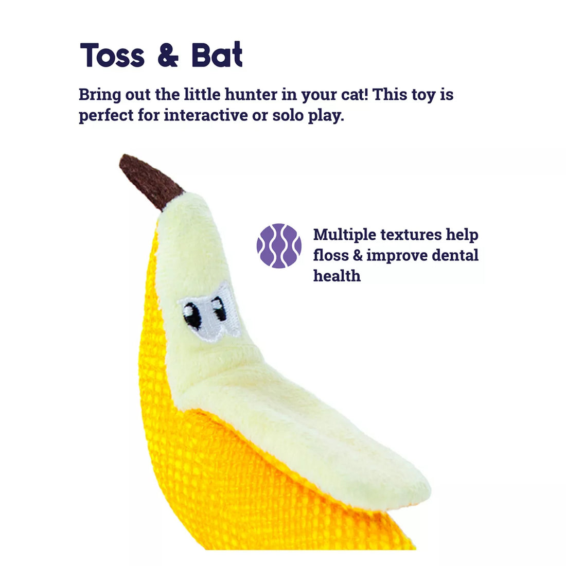 Dental Banana Teether Cat Toy