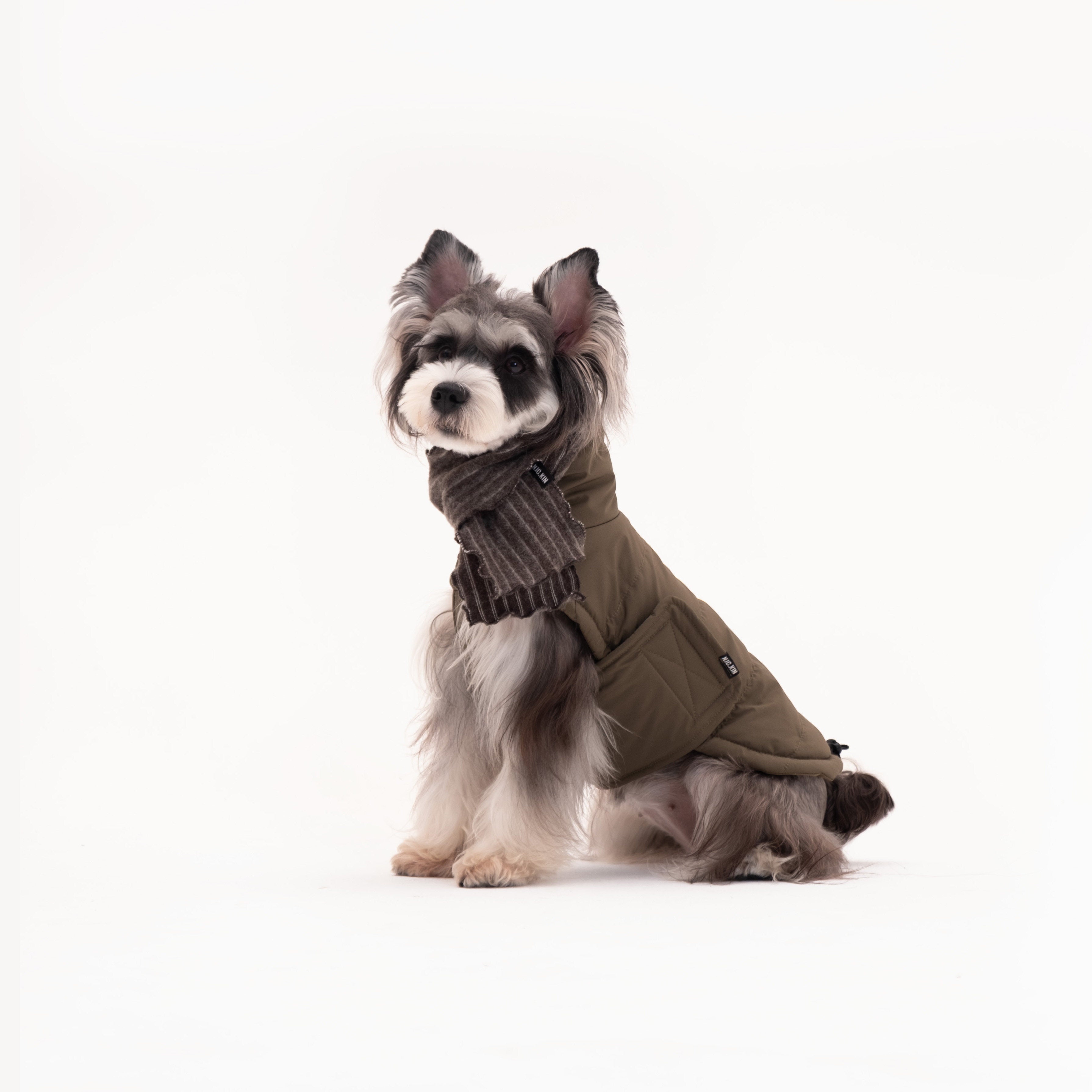 Puffer Turtleneck Vest Dog Cat Clothes Water-Resistant Anti-Static Winter Jacket