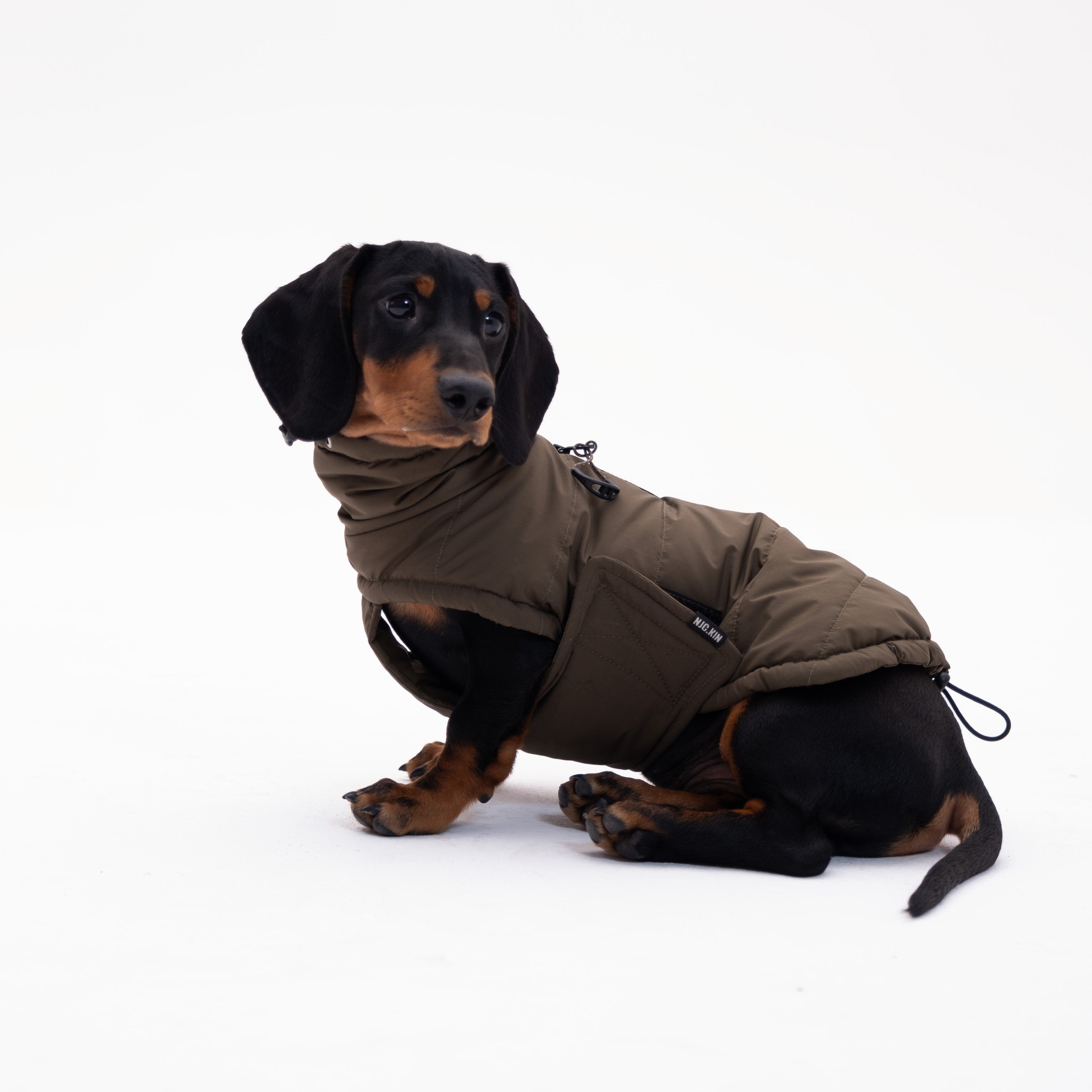 Puffer Turtleneck Vest Dog Cat Clothes Water-Resistant Anti-Static Winter Jacket