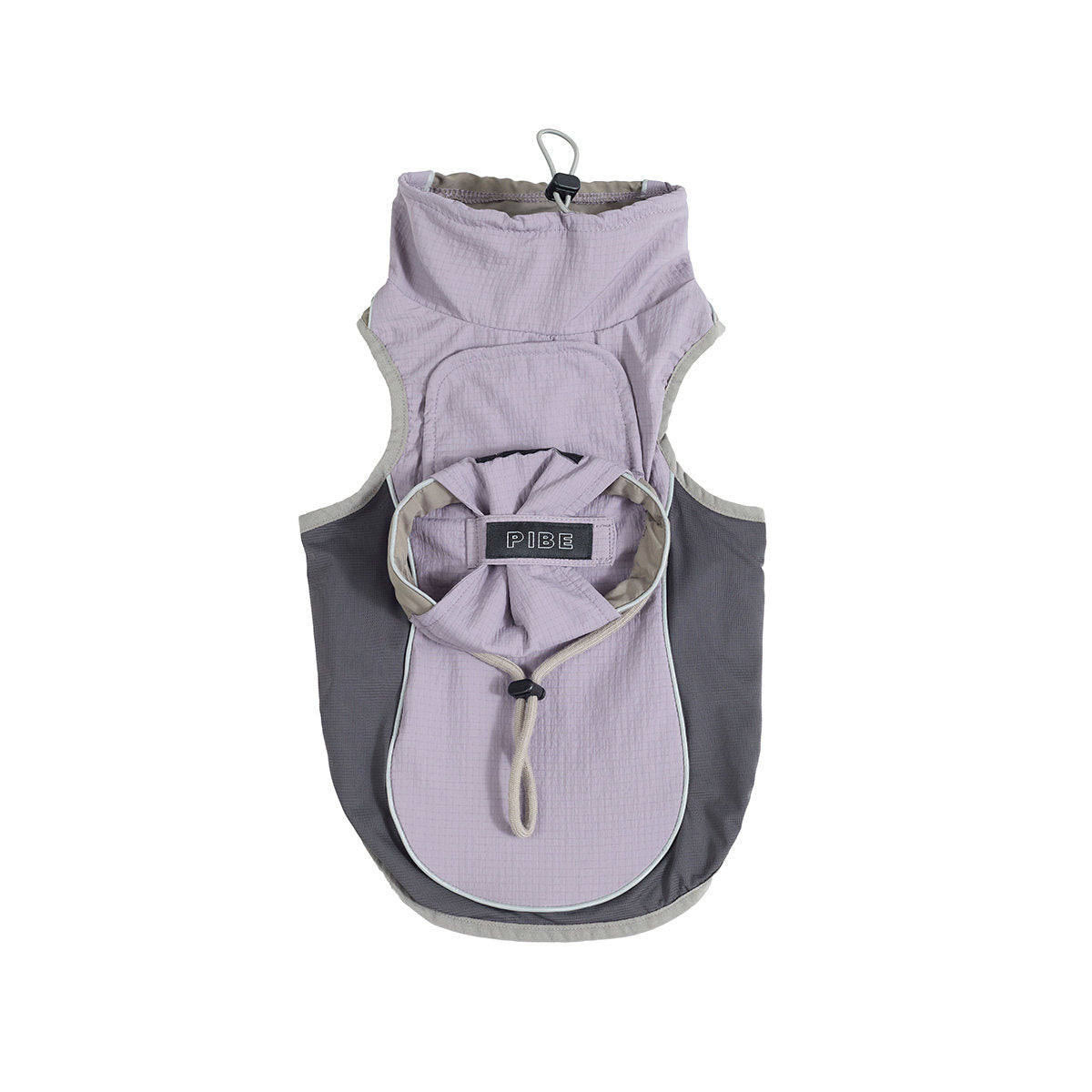 Lilac Lightweight Waterproof Dog Vest with Detachable Hat for Italian Greyhound Whippet