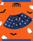 Blue gothic mage cape, Halloween costume for cats and dogs