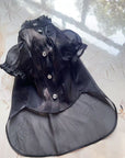 Black organza princess dress for hairless cats