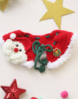 Christmas Bandana Hat Scarf Handmade For Cat Dog