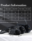 Black Shorthair Cat Bag Plush Shoulder Bag for Daily Use