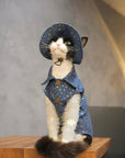 Sphynx Cat Denim Vest Set – Star Wash Shirt, Hat & Buckle