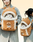 Cat Carrier Backpack – Ventilated Travel Bag for Cats & Small Dogs