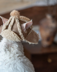 Fleece Hat for SphynxCat DevonRex White