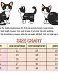 Size chart for organza princess dress, sizes S to XXL