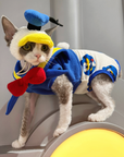 Donald Duck Costume for Sphynx Cat Cosplay Outfit
