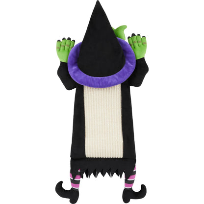 Halloween Witch Door Hanger Cat Scrather