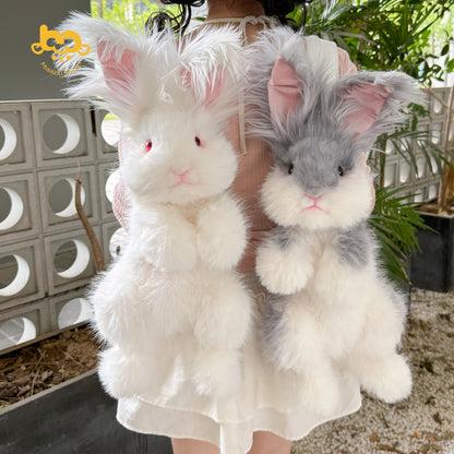 Angora Rabbit Backpack Plush Bunny Bag for Daily Use