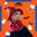 Cat wearing red gothic mage hat and cape Halloween costume with ear cutout design