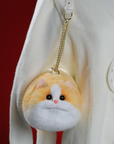 Yellow White Cat Bag Plush Shoulder Bag for Daily Use