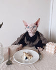 Sphynx Cat Tweed Suit – Three-Piece Formal Outfit