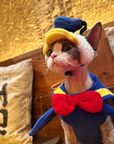 Donald Duck Costume for Sphynx Cat Cosplay Outfit