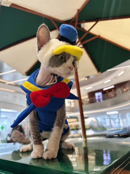 Sphynx Clothes-Cosplay Donald Duck Costume