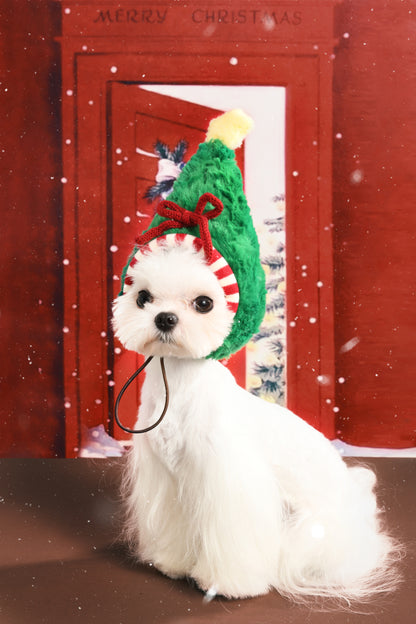 Christmas Holiday Hat and Scarf for Cat and Dog