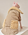 Sphynx Cat Weatherproof Jacket – Faux Leather Warm Coat