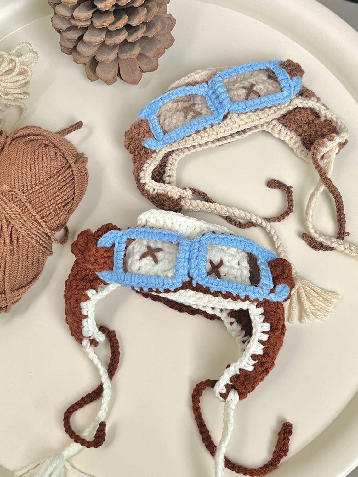 Handmade Cat Diving Mask Hat (Ear-Out)