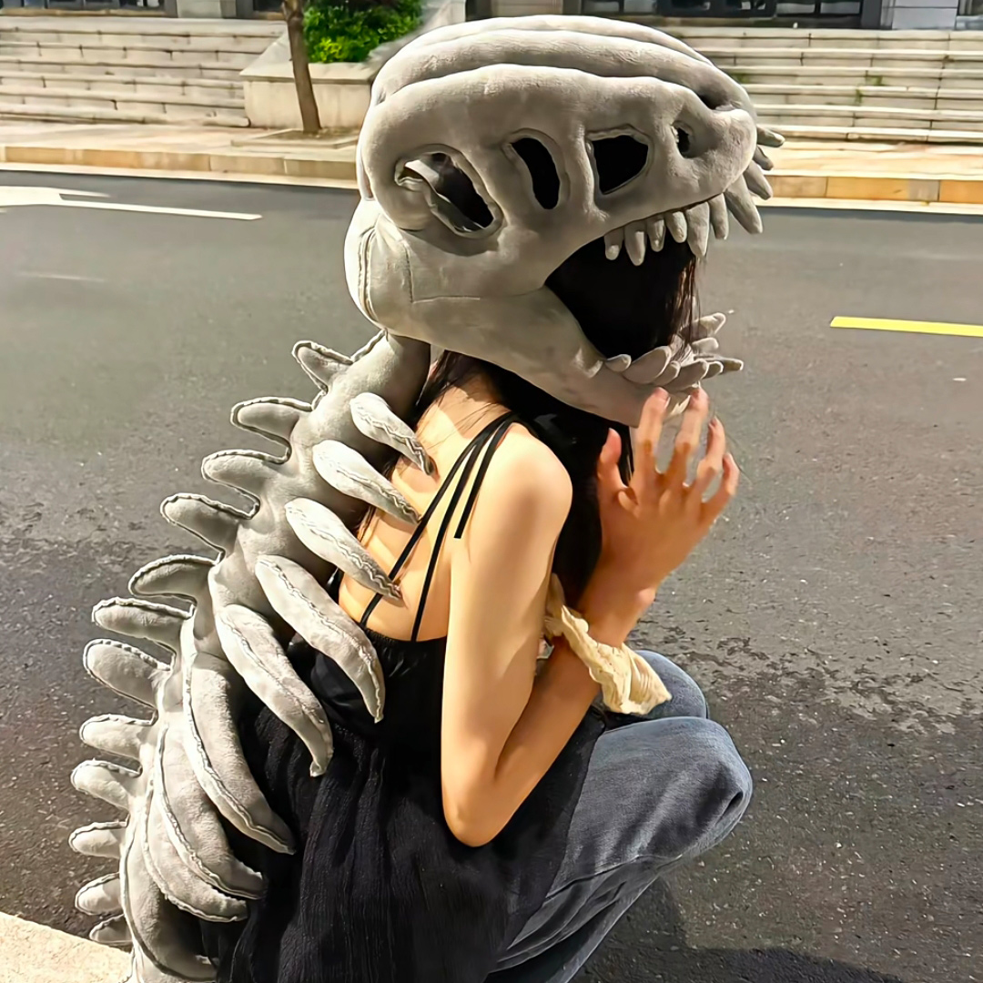 Dino Skeleton Costume Set for Cosplay and Halloween