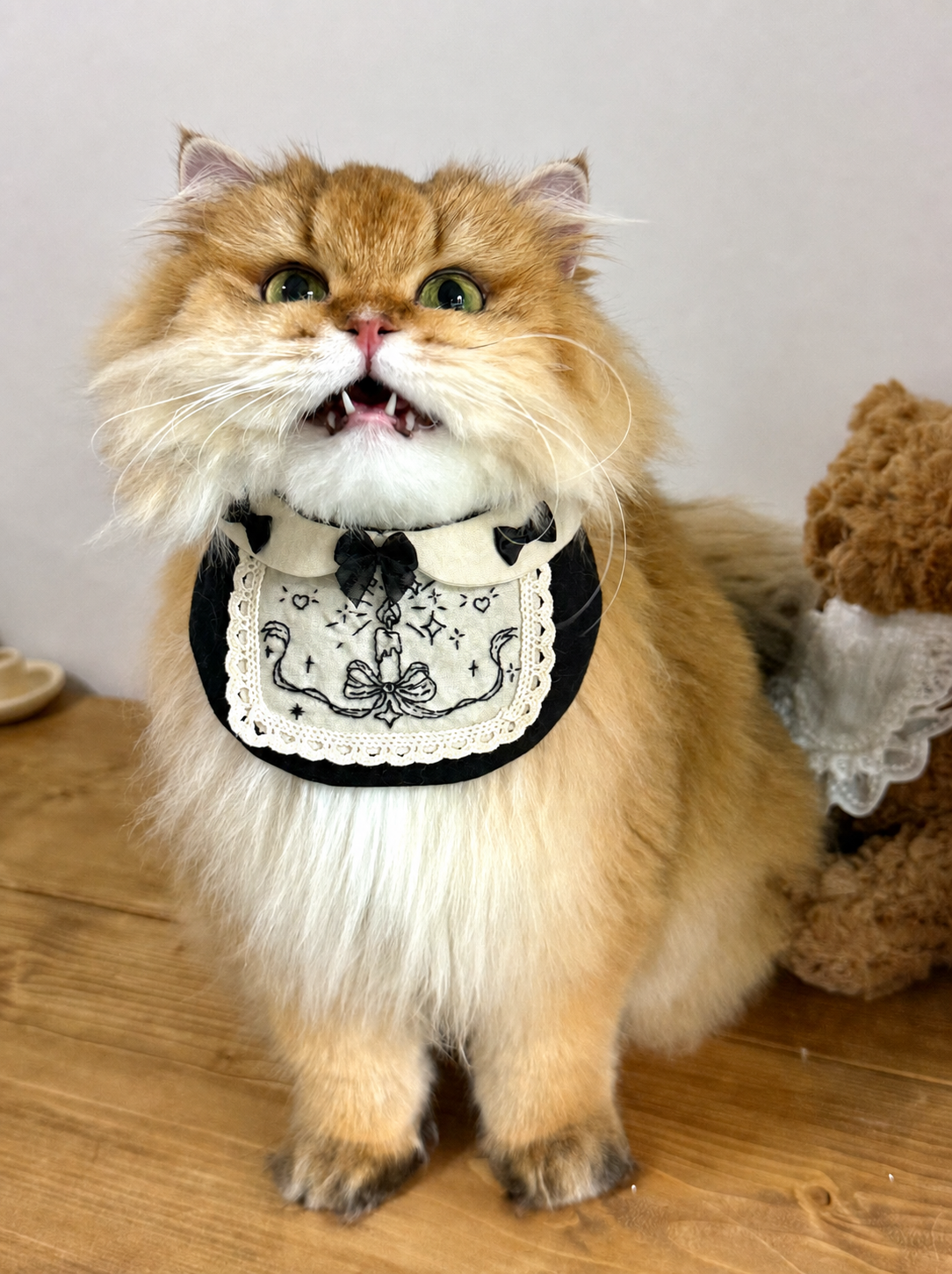 Black Mage Bib &amp; Hat Set for Cats &amp; Dogs
