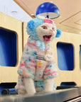 Sphynx Cat Fleece Onesie – Rainbow Bunny Bodysuit