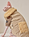 Sphynx Cat Weatherproof Jacket – Faux Leather Warm Coat