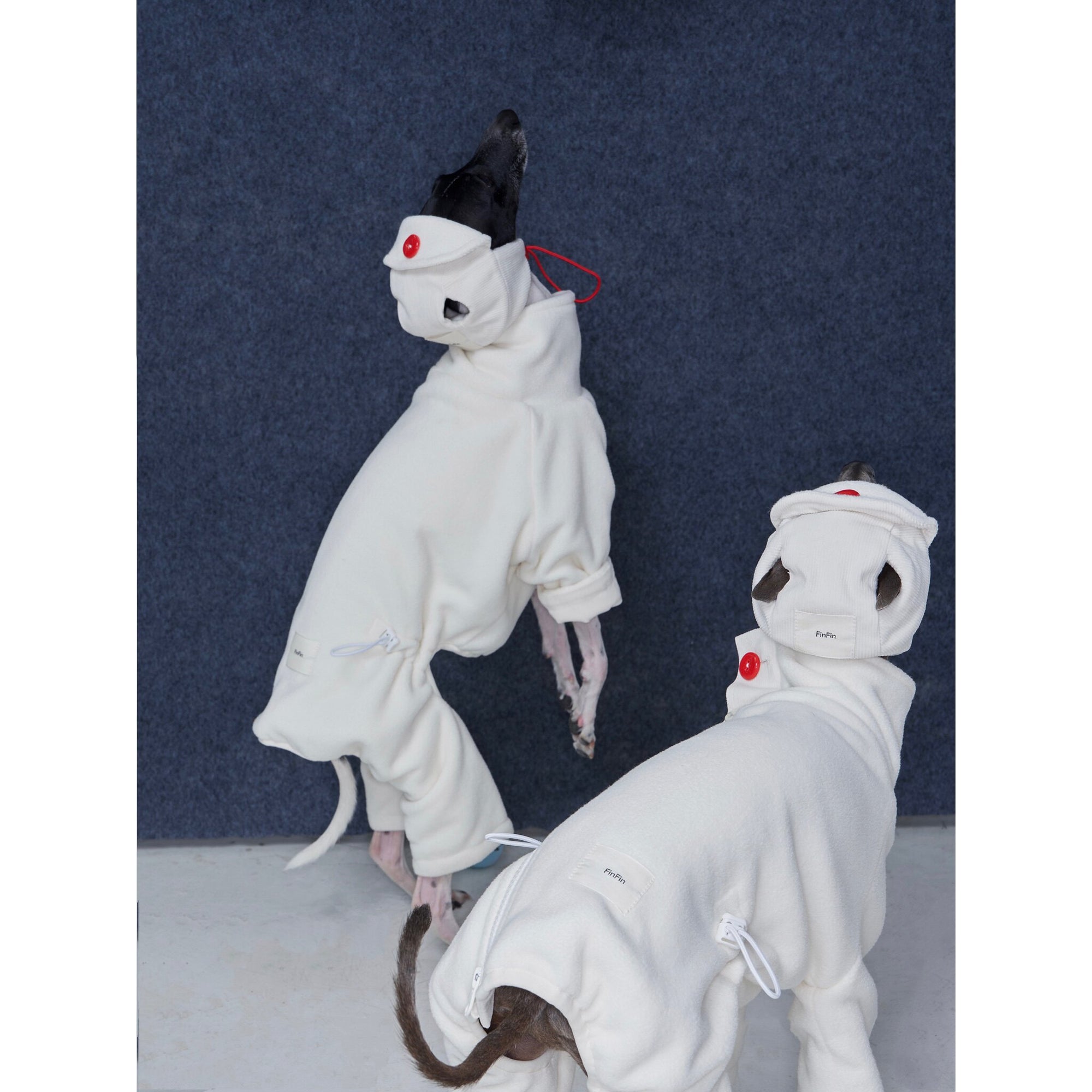 Whippet &amp; Greyhound Fleece Jumpsuit – Anti-Static Reversible Winter Onesie