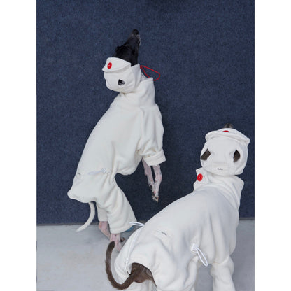 Anti-Static Reversible Fleece Jumpsuit for Greyhounds &amp; Whippets
