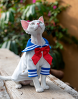 Sailor Kitty Cotton Hoodie Costumes for Cats