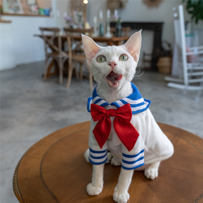 Sailor Kitty Cotton Hoodie Costumes for Cats