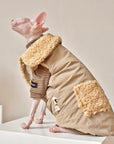 Sphynx Cat Weatherproof Jacket – Faux Leather Warm Coat