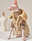 Sphynx Cat Weatherproof Jacket – Faux Leather Warm Coat