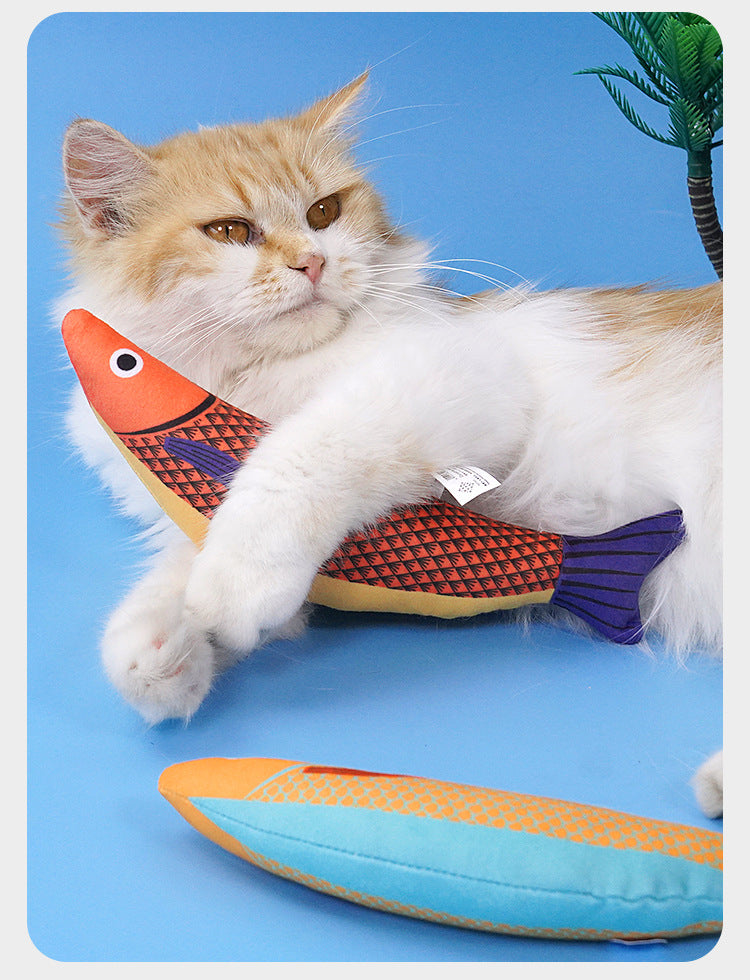 Buzzing Fish Cat Toy - Catnip