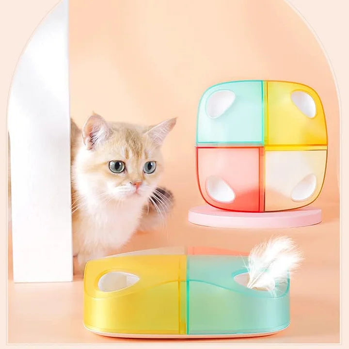 Electric Feather Moving Cat Toy Motion Activated USB Rechargeable