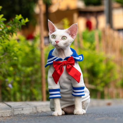 Sailor Kitty Cotton Hoodie Costumes for Cats